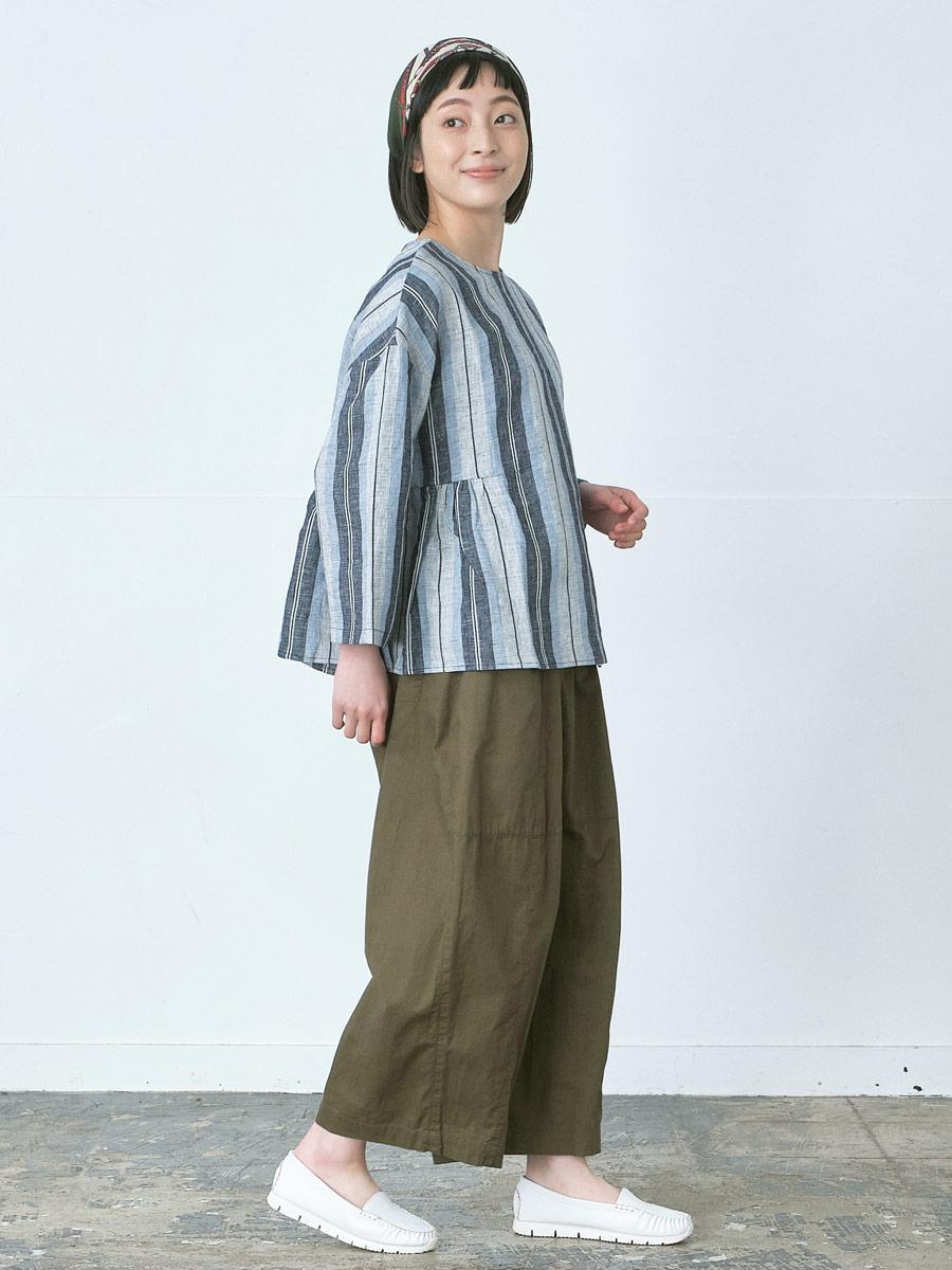 ガウチョパンツ 綿綾ダンプ
