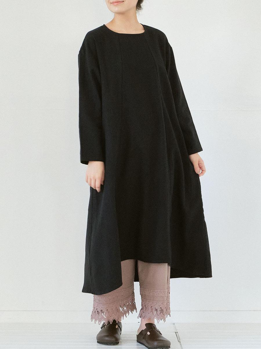 裾レースペチパンツ 綿ローン