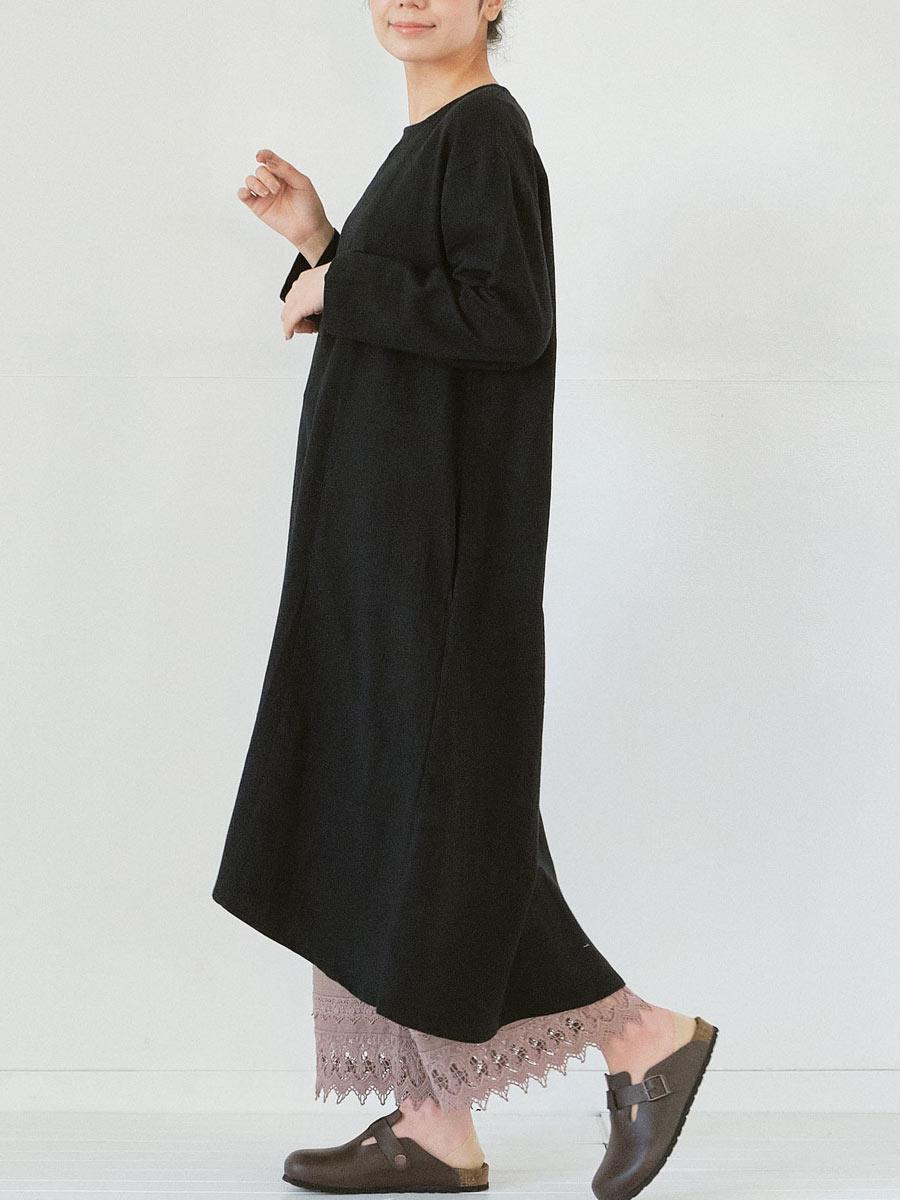 裾レースペチパンツ 綿ローン