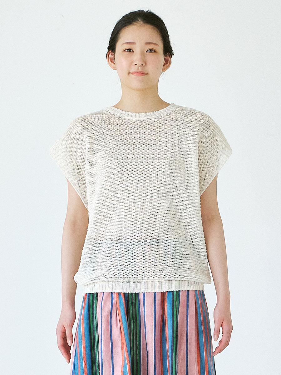 メッシュベスト　擬麻加工