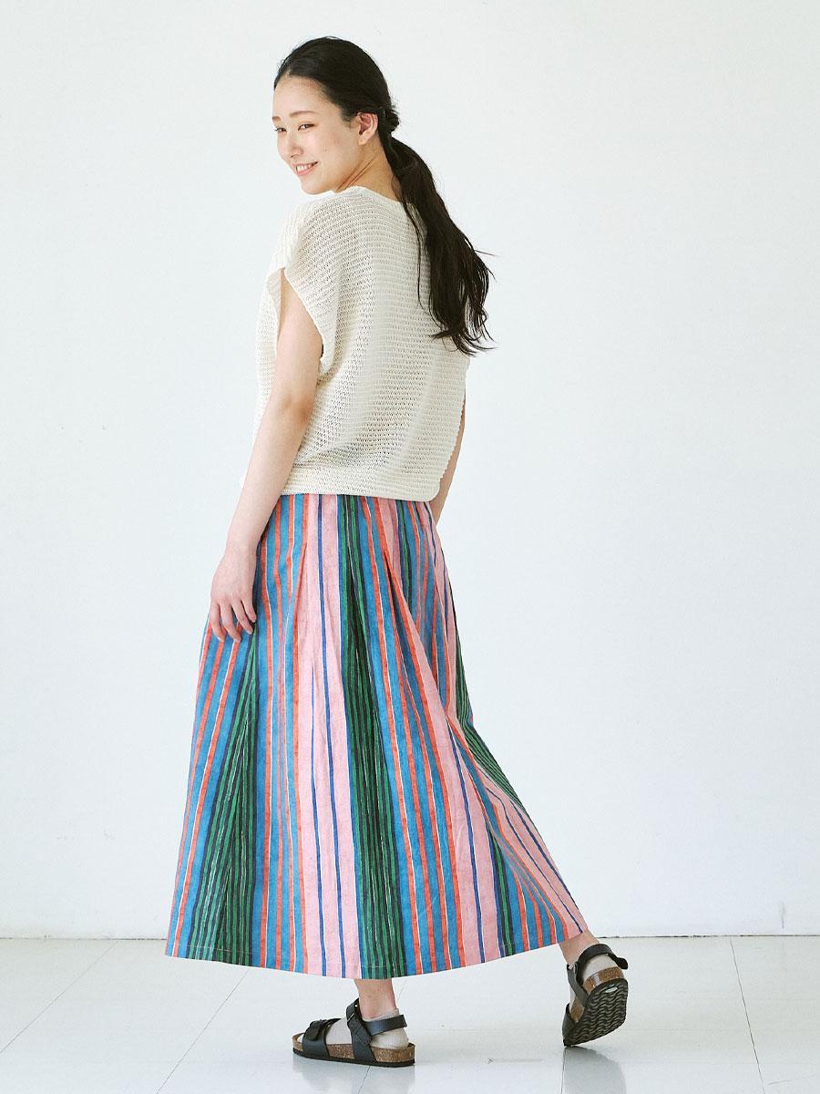 メッシュベスト　擬麻加工