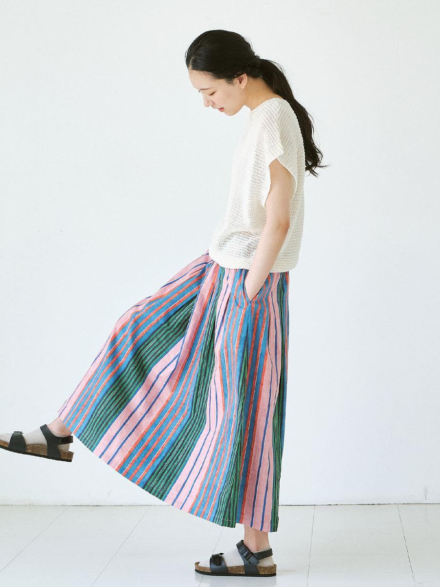 メッシュベスト　擬麻加工