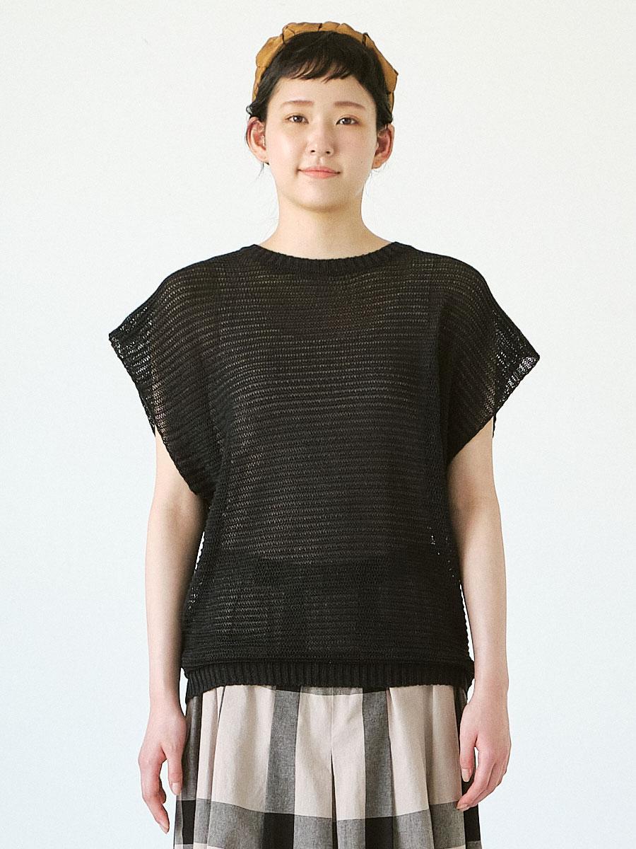 メッシュベスト　擬麻加工