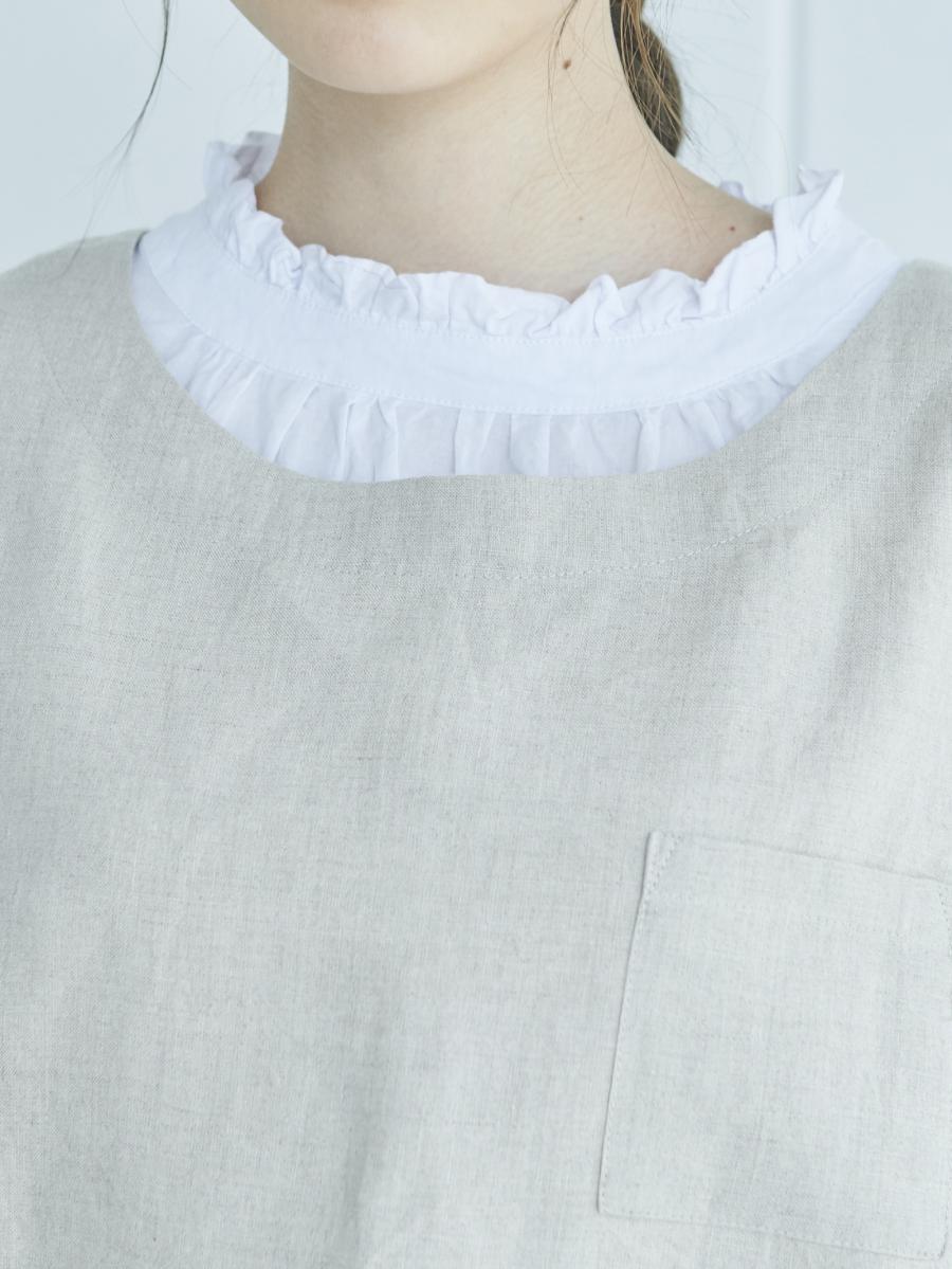 ウシロスリットベスト　リネンオックス