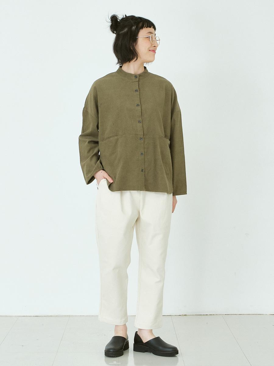 バンドカラーシャツジャケット　16Wコーデュロイ　