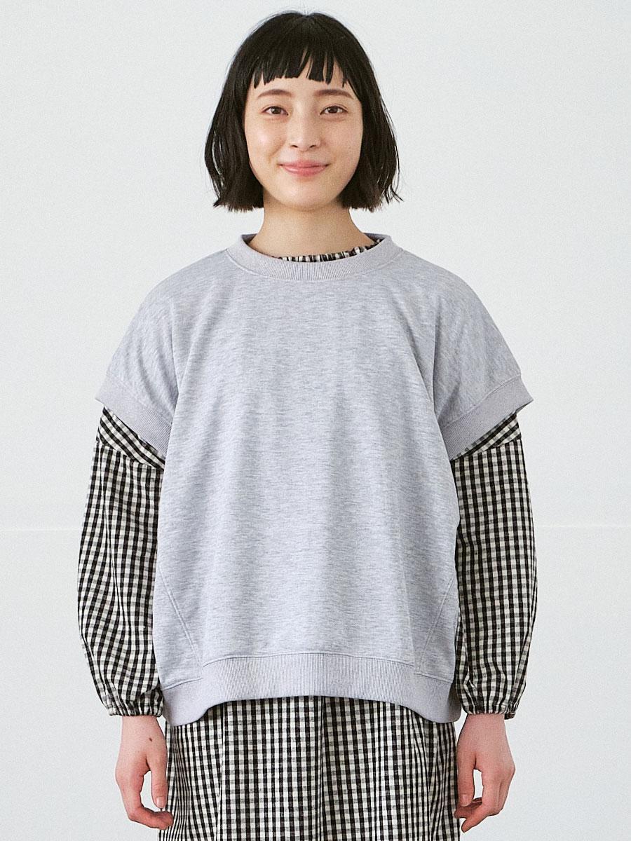 フレンチスリーブプルオーバー　T/C裏毛