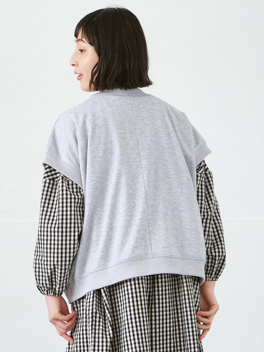 フレンチスリーブプルオーバー　T/C裏毛