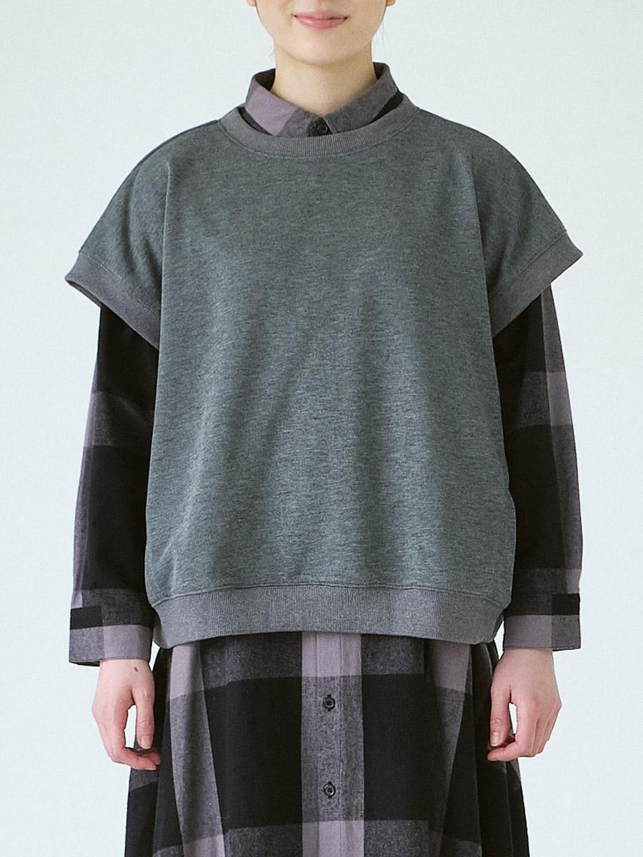 フレンチスリーブプルオーバー　T/C裏毛