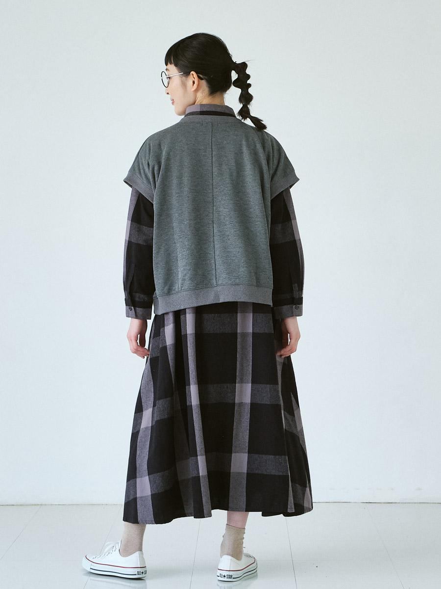 フレンチスリーブプルオーバー　T/C裏毛