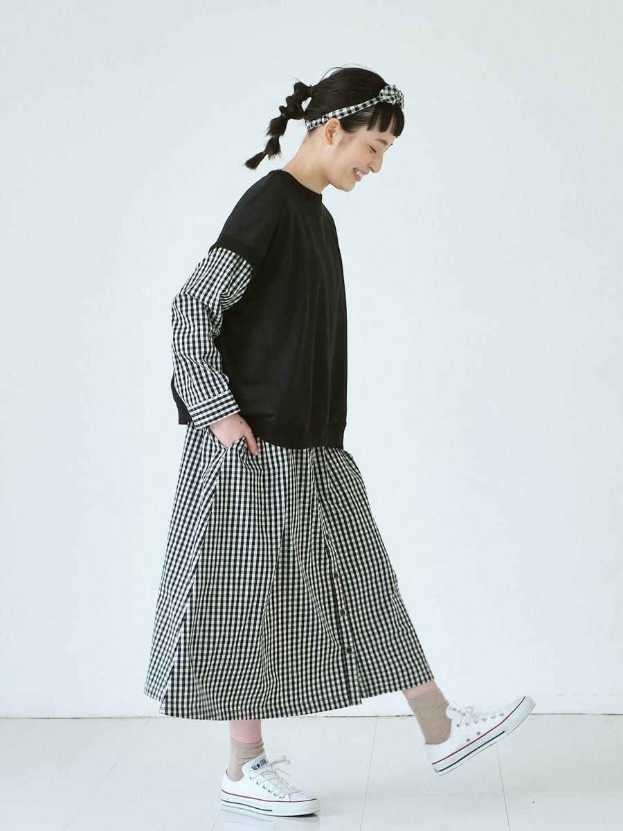 フレンチスリーブプルオーバー　T/C裏毛