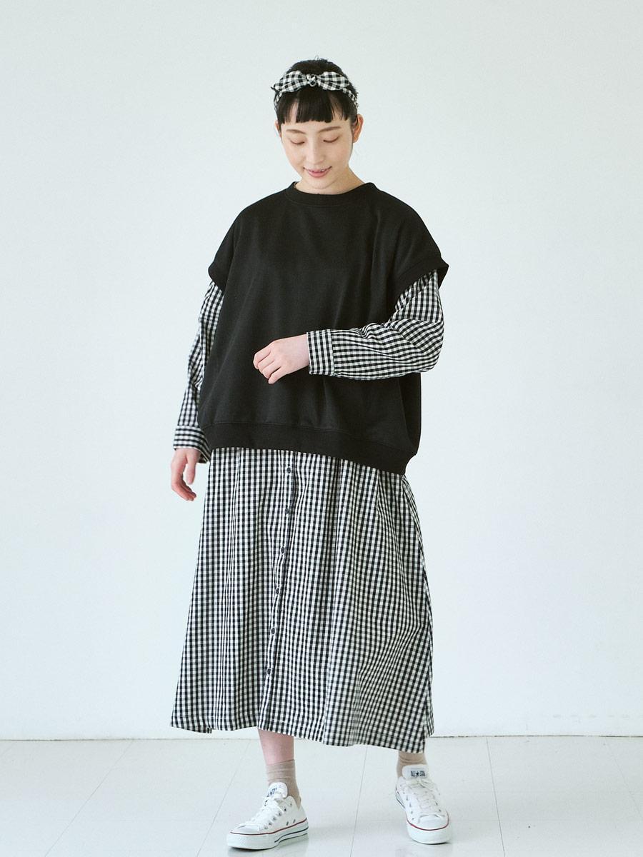 フレンチスリーブプルオーバー　T/C裏毛