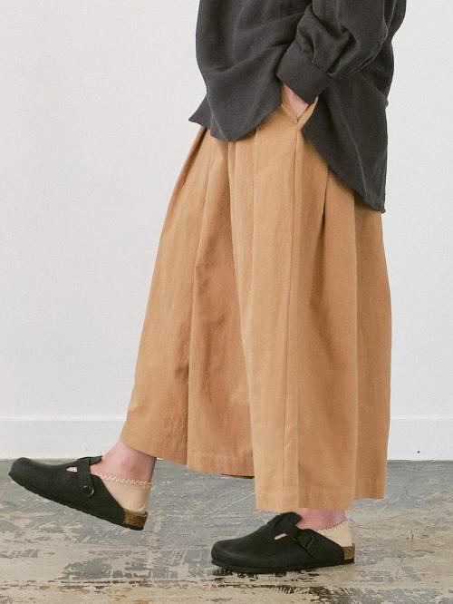 ガウチョパンツ　綿16番オックス