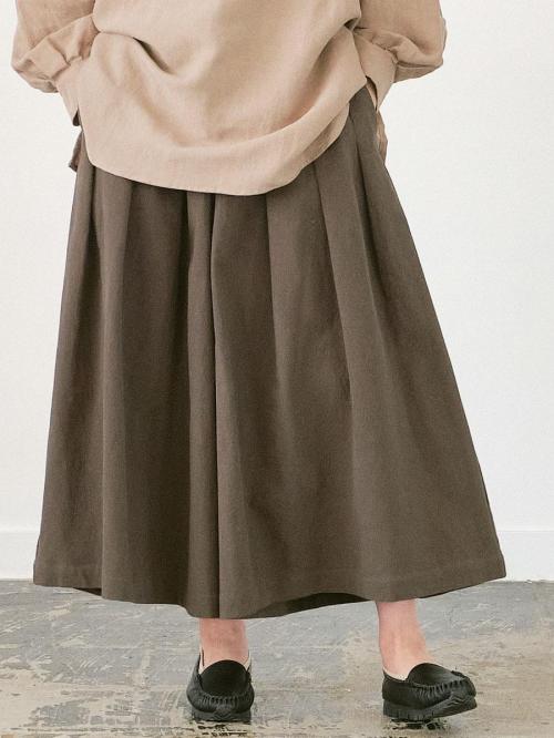 ガウチョパンツ　綿16番オックス