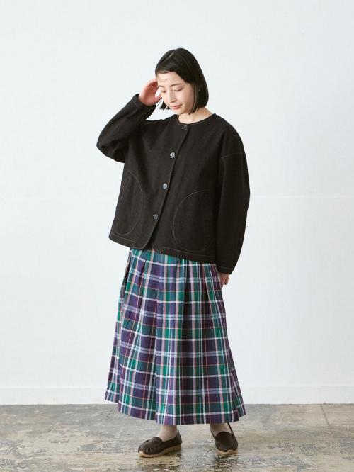 ガウチョパンツ　綿オックスチェック