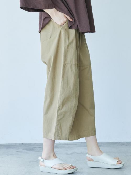 ガウチョパンツ 綿綾ダンプ