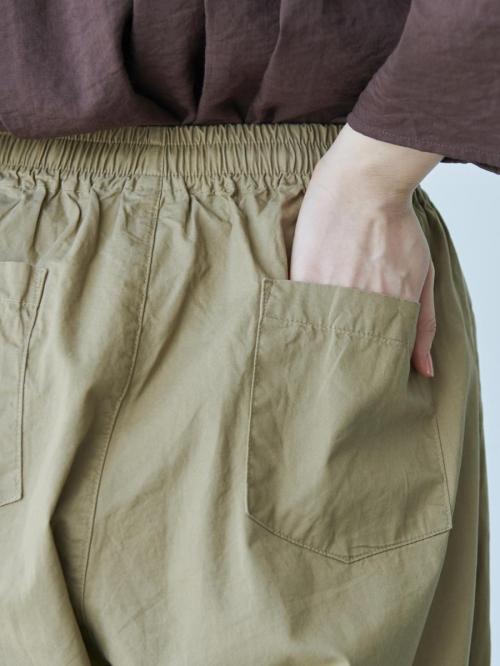 ガウチョパンツ 綿綾ダンプ