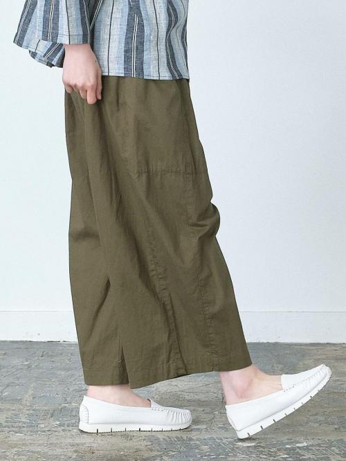 ガウチョパンツ 綿綾ダンプ