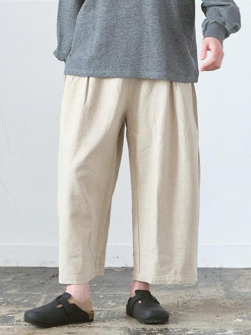 綿麻オックスポケットパンツ