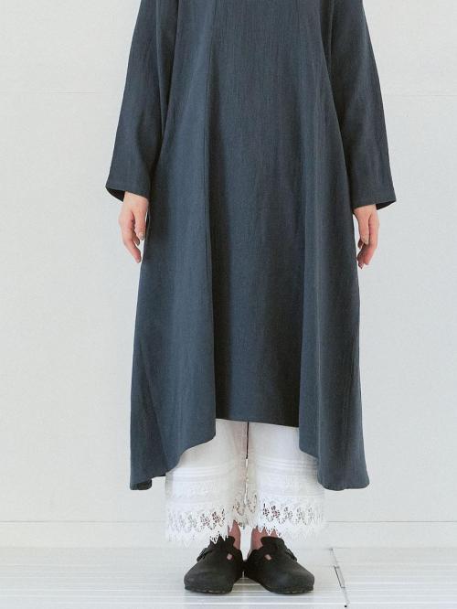 裾レースペチパンツ 綿ローン