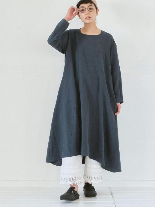 裾レースペチパンツ 綿ローン