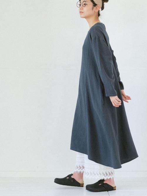 裾レースペチパンツ 綿ローン