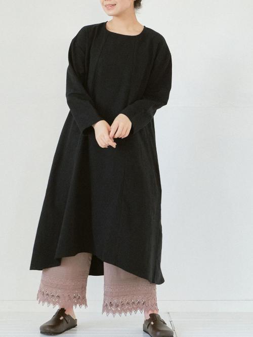 裾レースペチパンツ 綿ローン