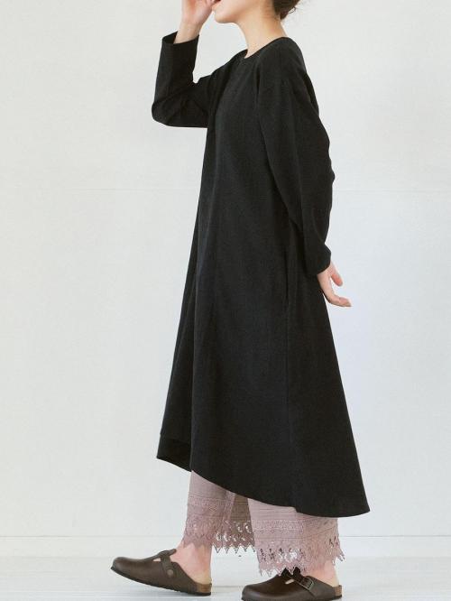 裾レースペチパンツ 綿ローン