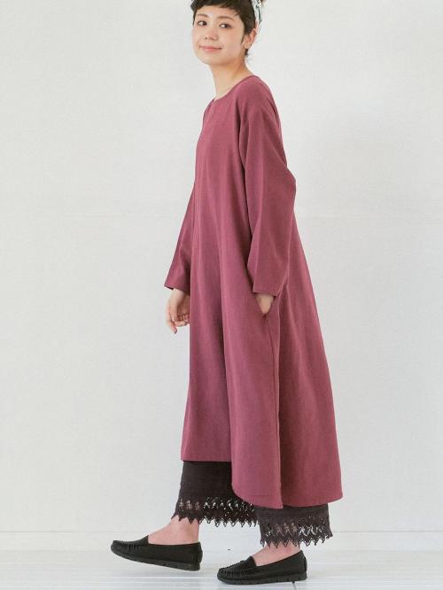裾レースペチパンツ 綿ローン