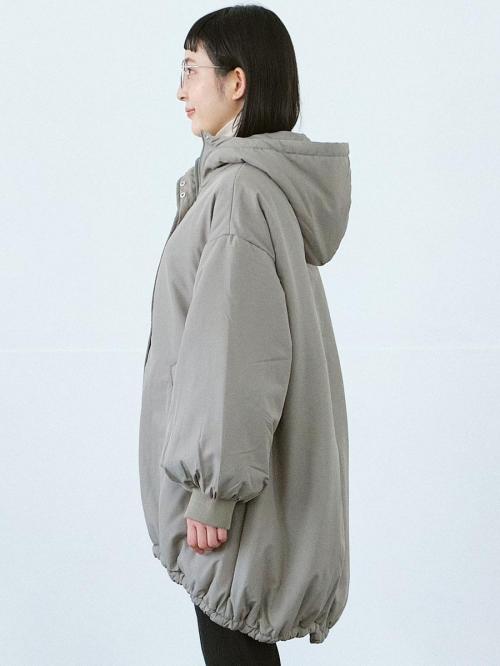 Eミドル丈中綿モンスターパーカーコート