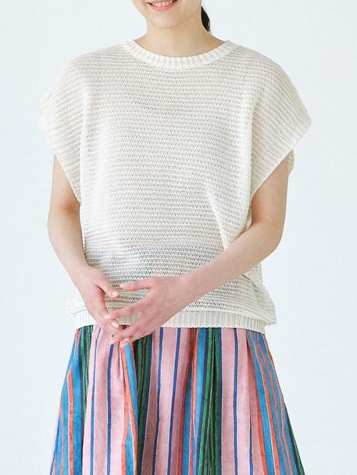 メッシュベスト　擬麻加工