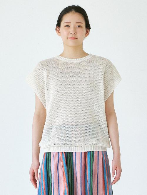 メッシュベスト　擬麻加工