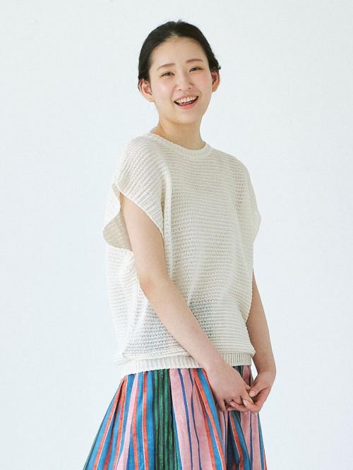 メッシュベスト　擬麻加工