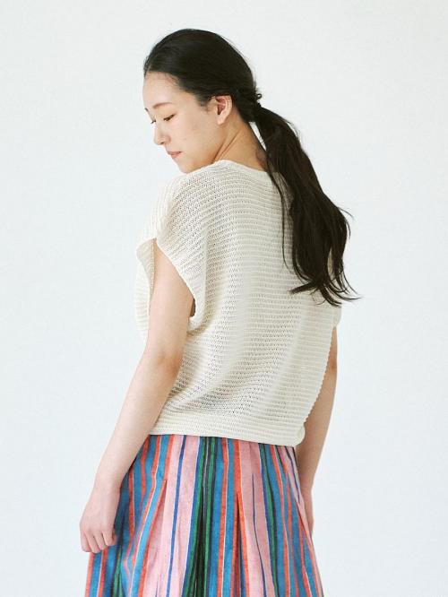 メッシュベスト　擬麻加工