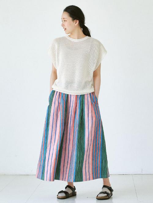 メッシュベスト　擬麻加工
