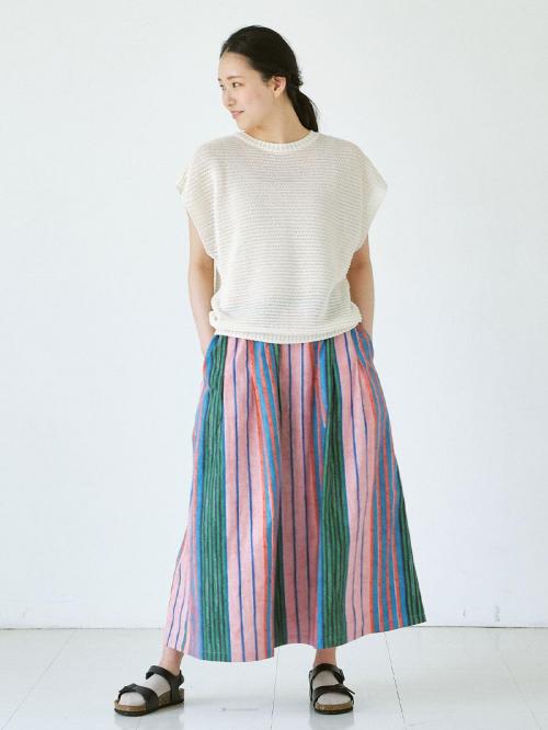 メッシュベスト　擬麻加工