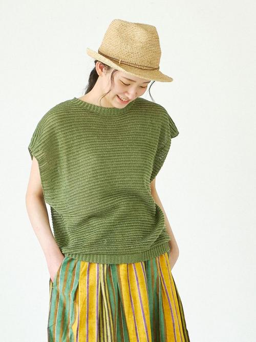 メッシュベスト　擬麻加工