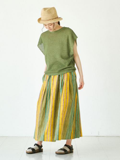 メッシュベスト　擬麻加工