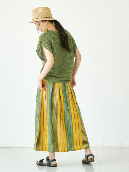 メッシュベスト　擬麻加工