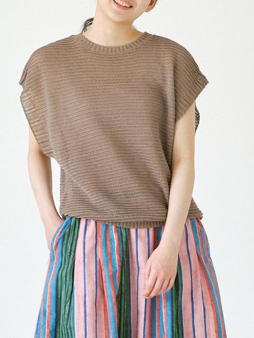 メッシュベスト　擬麻加工