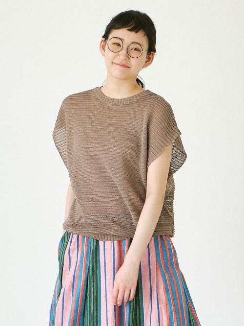 メッシュベスト　擬麻加工