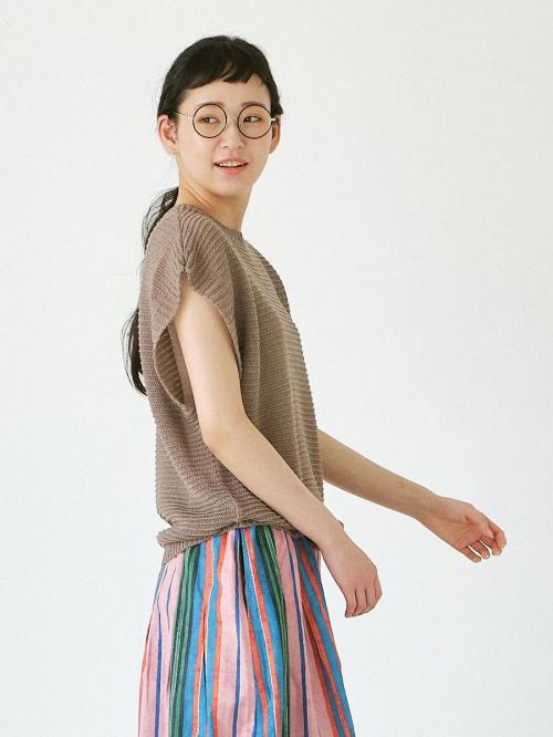 メッシュベスト　擬麻加工