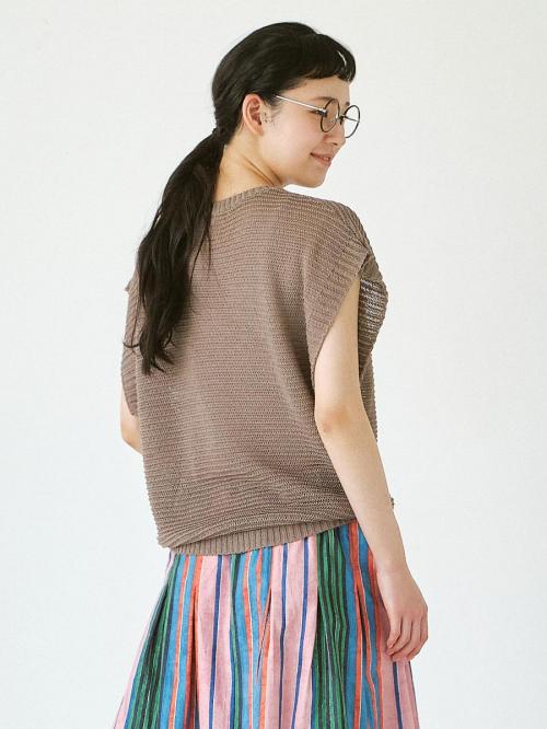 メッシュベスト　擬麻加工