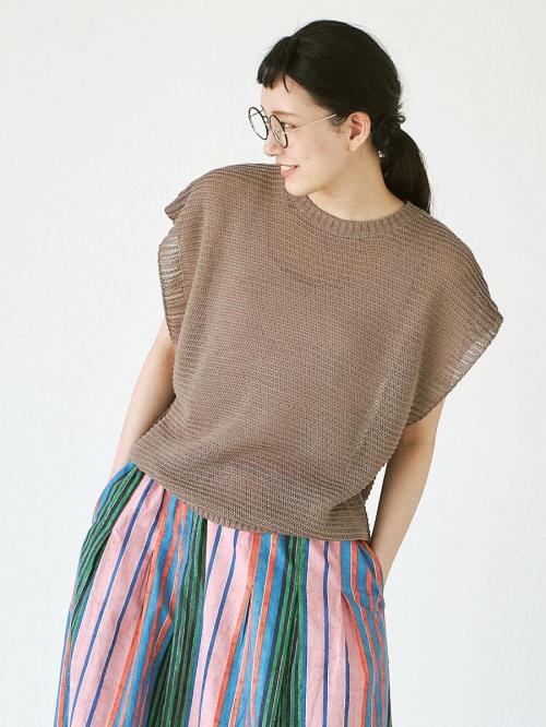 メッシュベスト　擬麻加工