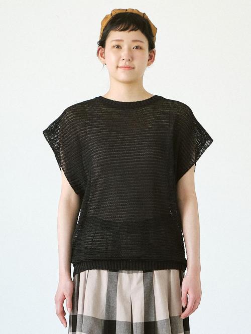 メッシュベスト　擬麻加工