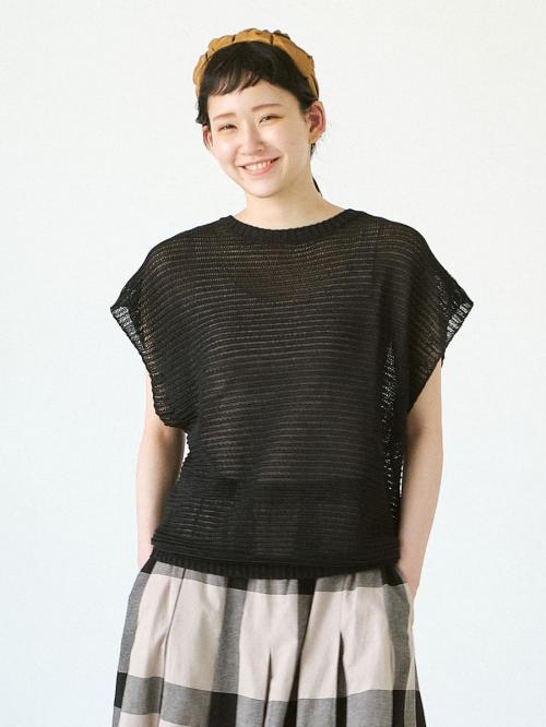 メッシュベスト　擬麻加工