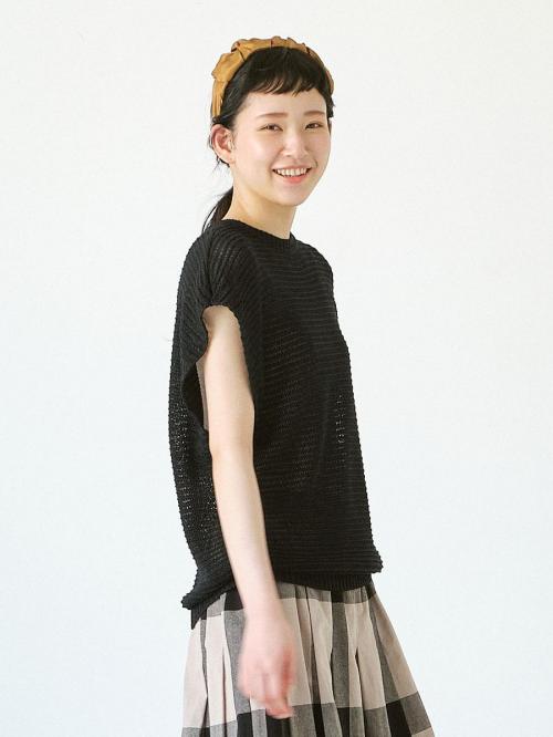 メッシュベスト　擬麻加工