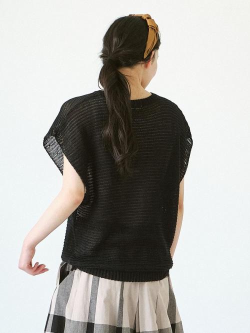 メッシュベスト　擬麻加工