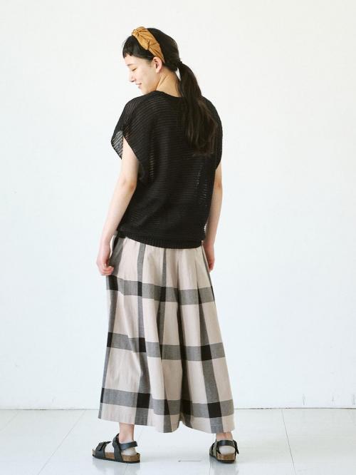メッシュベスト　擬麻加工