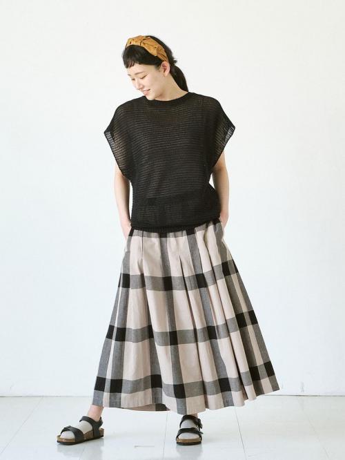 メッシュベスト　擬麻加工