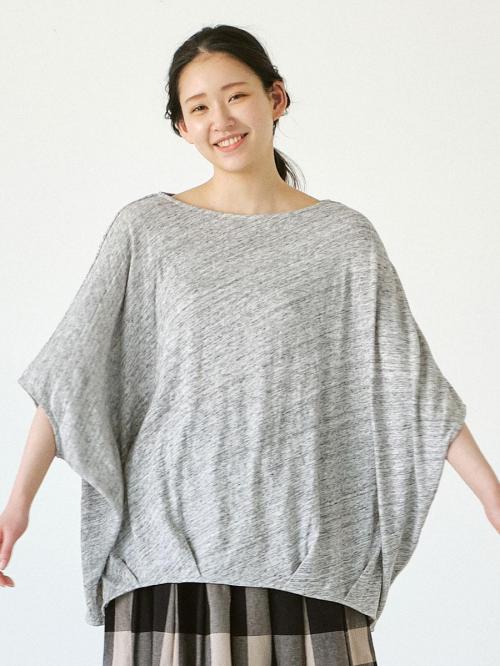 ドルマンプルオーバー　綿粗挽きガーゼ天竺